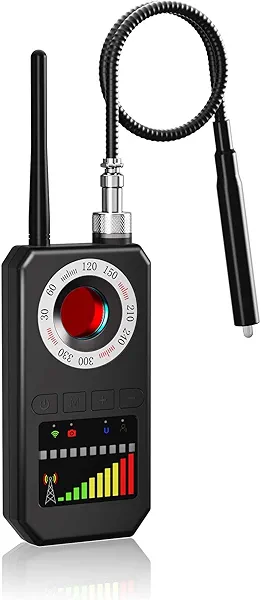 Hidden Camera detectors, Bug Detector & Camera Finder, rf Detector,GPS Tracker Detector,Listening Device Detector in Travel, Hotel,car to Protect Privacy and Safety at All Times(Black)