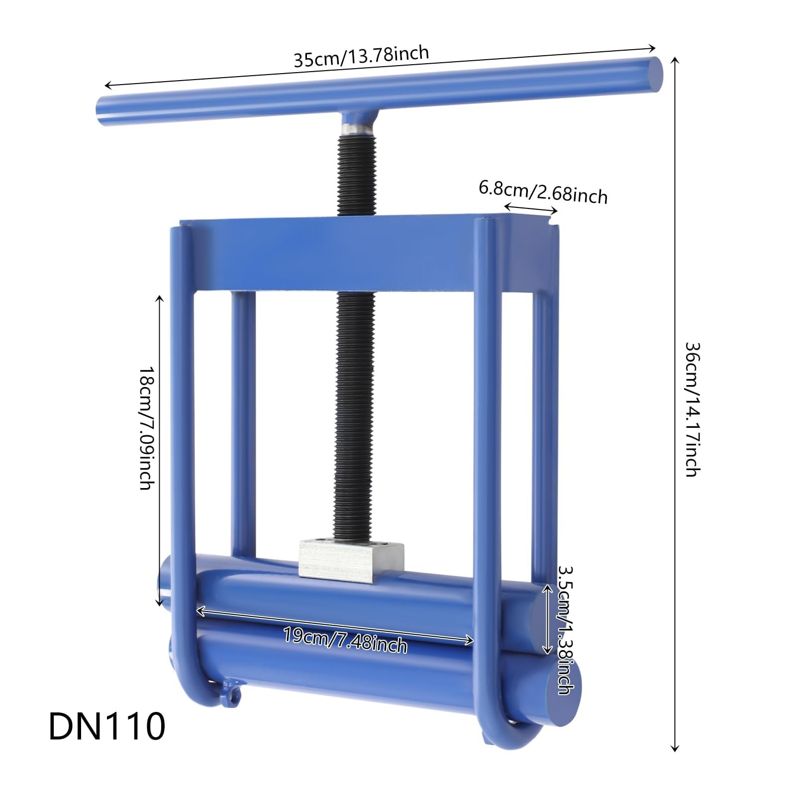 Herramienta de extracción de tuberías, abrazadera de apagado manual para líneas de gas y agua, herramienta de reparación de emergencia duradera para tubos de polietileno, PVC, polipropileno, máximo