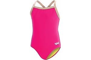 Dolfin Uglies Girls' One Piece Swimsuit - Criss-Cross Straps