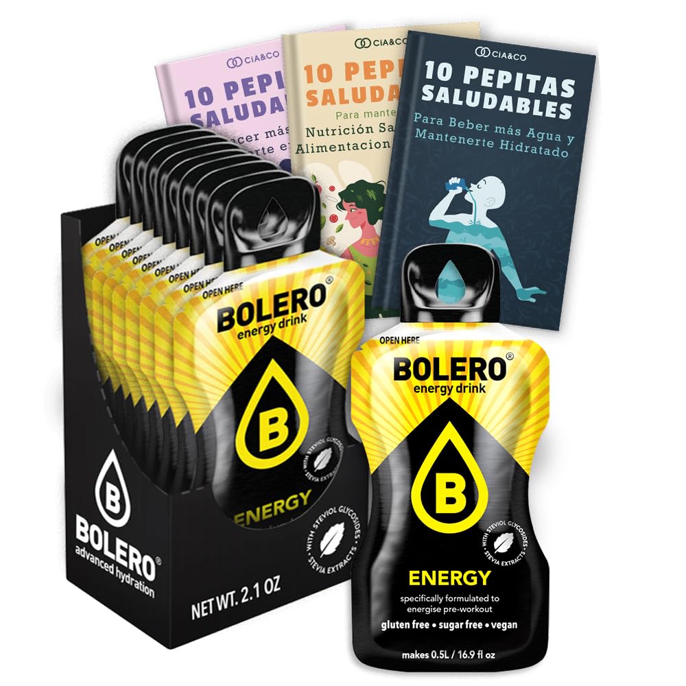 24 x Bebida Bolero COLA Hidratante Sin Azucar (24x9 grs) + 30 Pepitas Saludables para una vida más sana by Cia&Co — view 178