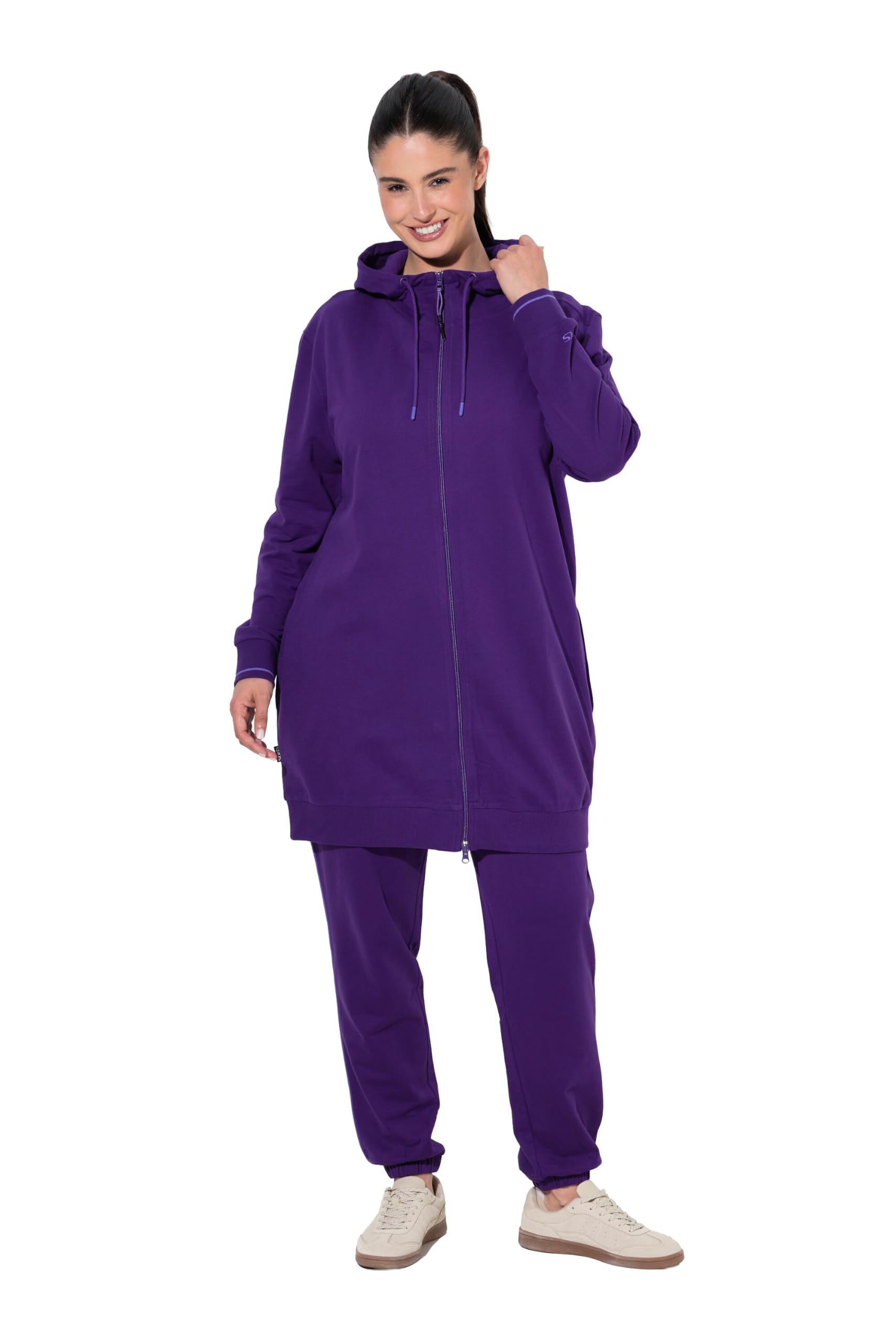 Ulla Popken Femme Veste Sweat zippée