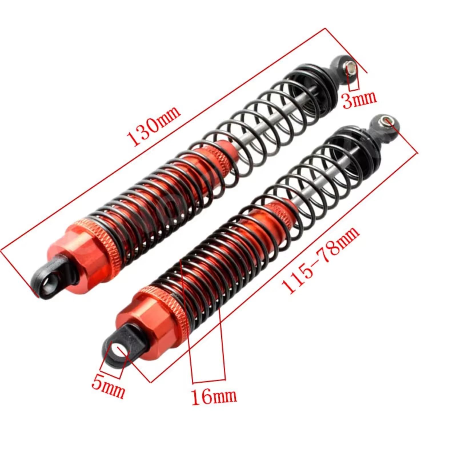 Compatibile Con HSP 94180 1/10 RC Car Crawler Truck Aggiornamento Parti Accessori Di Ricambio Ammortizzatore In Alluminio 180007 Ammortizzatore
