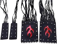 Vista 8 de 2 Pack Universal Motorcycle Handlebar 19" Long Tassel Fringe Grip Cover Lever Cover Straps For Harley For Yamaha For Kawasaki