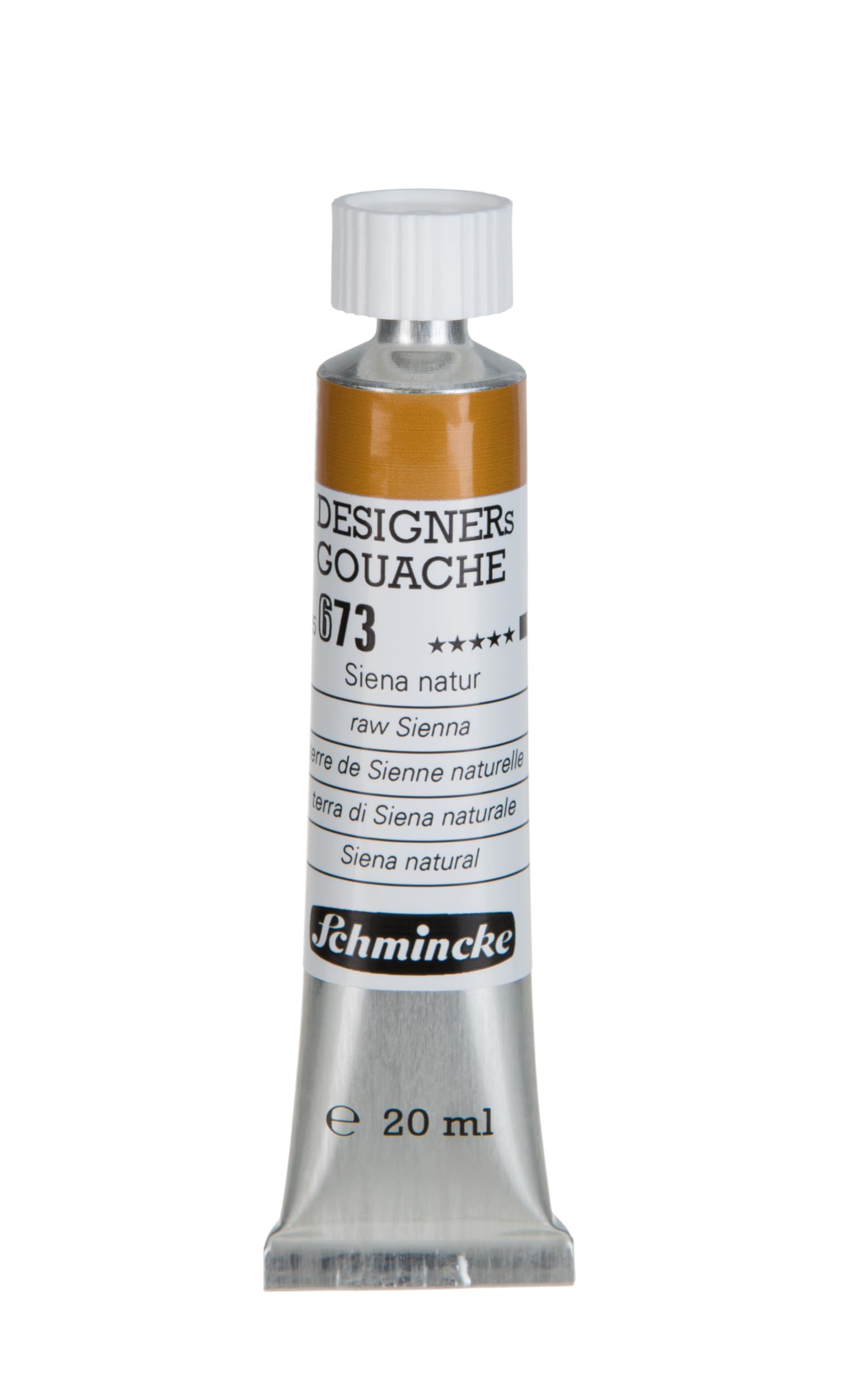 Schmincke Siena Natur : Designers Gouache : 20Ml : Raw Sienna