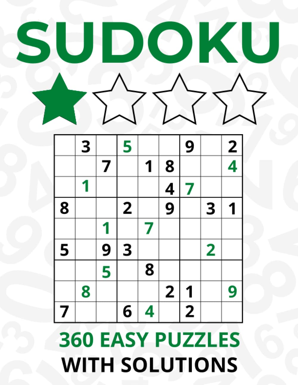 Independently published Sudoku Puzzles With Solutions - 360 Easy Sudokus - 8.5x11 Large Size: Great gift idea for adults, teens and kids who love sudoku puzzles.