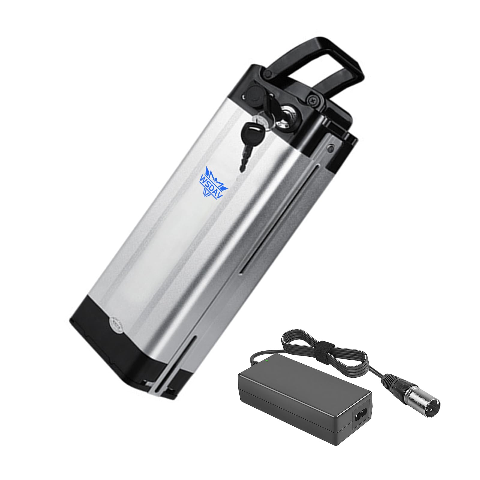 WSDAV Lithium Battery Pack 48 Volt Folding Electric Bike Battery 48V 10AH 12AH 15AH 18AH 20AH Replacement Batteries with Charger