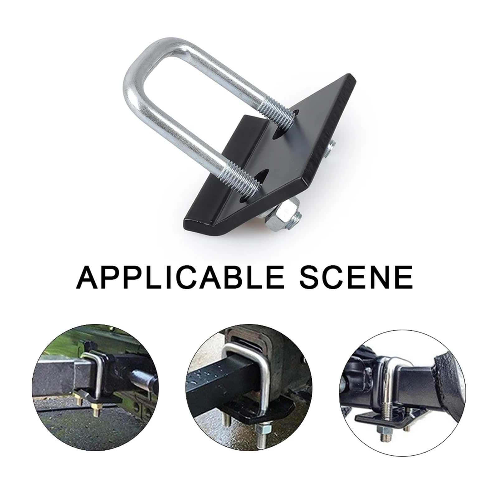 Stabilizzatore anti-sonaglio per gancio di traino da 3,2 cm a 5,1 cm