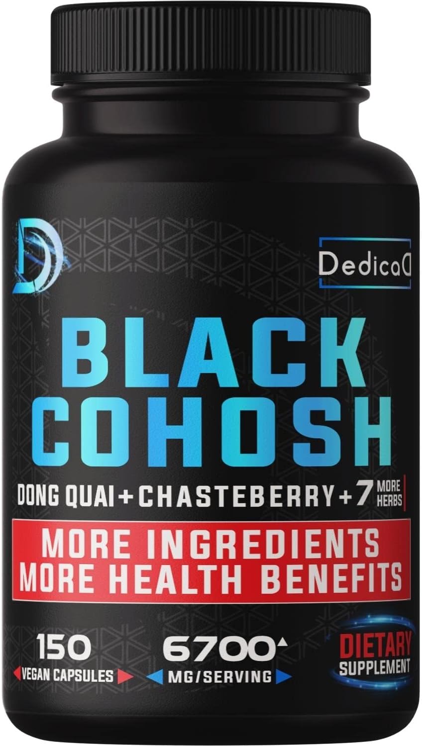 12in1 Black Cohosh 5Month Supply for Menopause Support