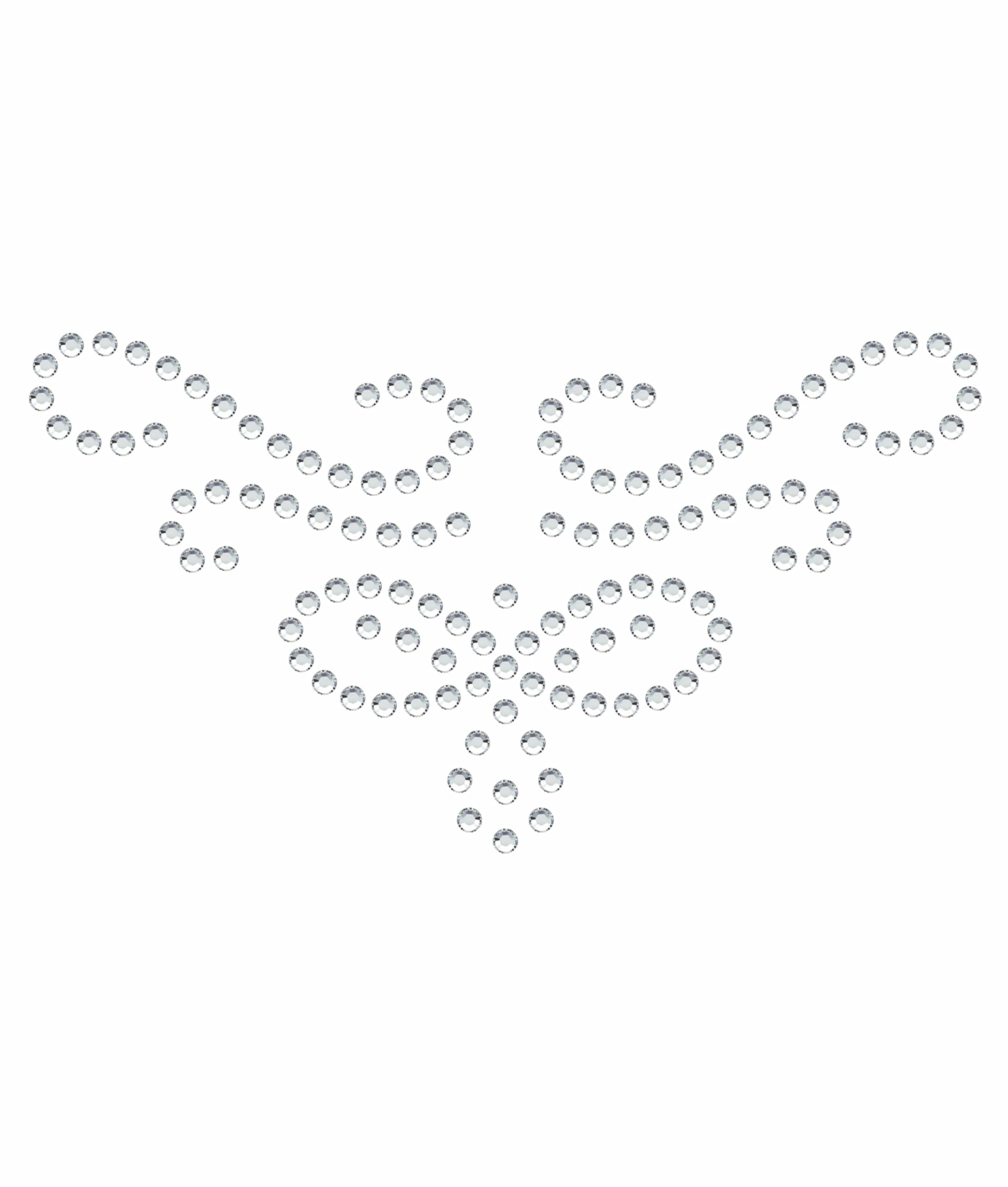Rhinestone Genie Magnetic Rhinestone Template - Artistic Accents 002, Black, For 3mm (10ss) Hot Fix Rhinestones