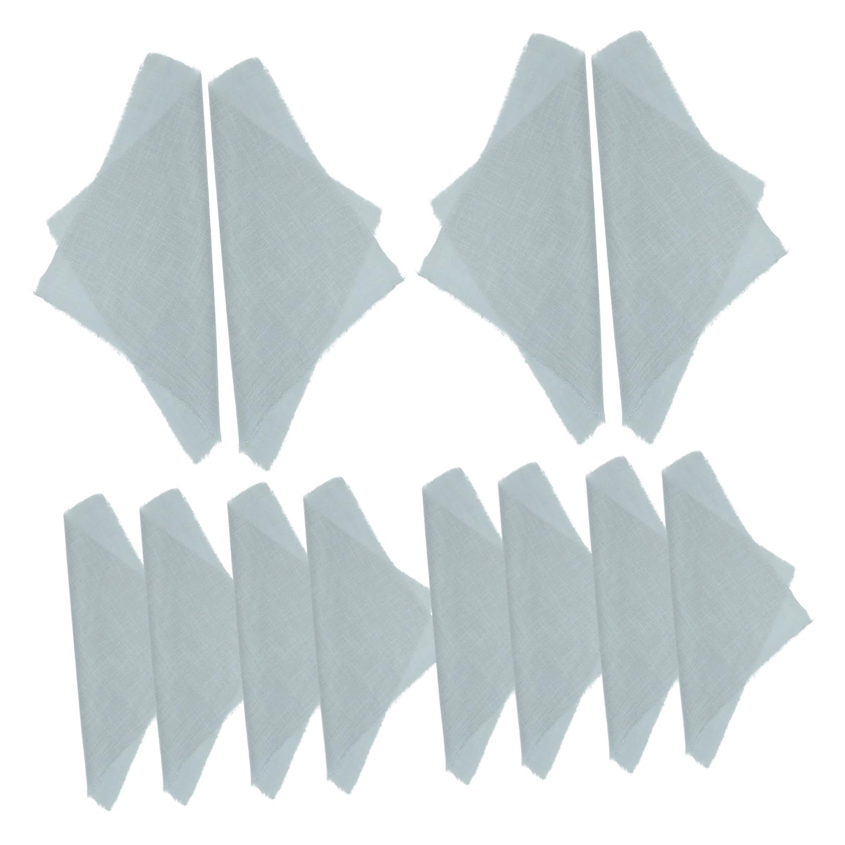 Servilletas de poliéster resistentes y reutilizables COLLBATH de textura suave, 12 piezas