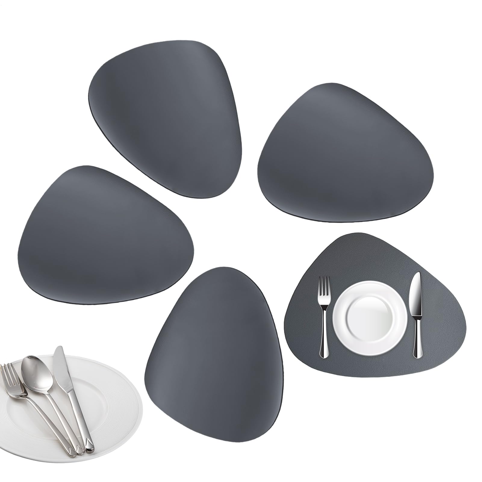 Set de table imperméable lot de 5 pour éviter les taches de sauce