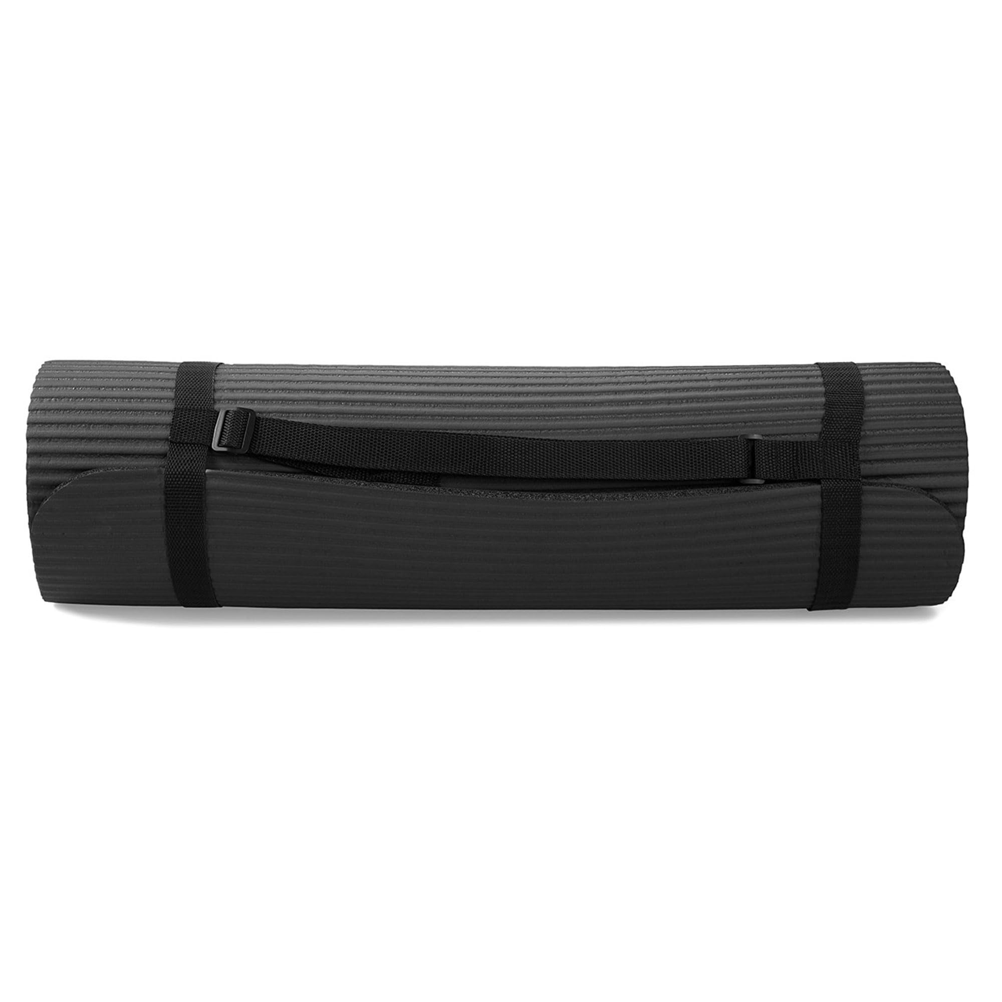 BalanceFrom Juego de 7 piezas: incluye esterilla de yoga con correa de transporte, 2 bloques de yoga, toalla de esterilla de yoga, toalla de mano de yoga, correa de yoga y rodillera de yoga, múltiples