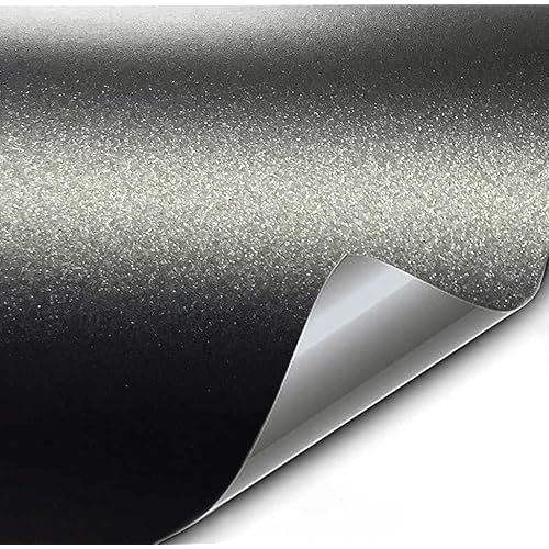 VViViD+ Matte Metallic Black Premium Vinyl Wrap (6ft x 5ft)