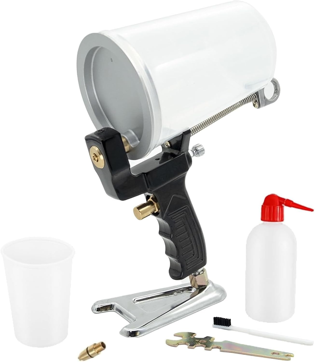 Gel Coat Dump Spray Gun,Handheld Gelcoat Dump Resin Sprayer with 4mm Nozzles & Cup, Air-Powered Gelcoat Resin Spray Painting Tools,0.4-0.5Mpa Air Pressure for DIY Home Fiberglass Coat ( 3.0mm)