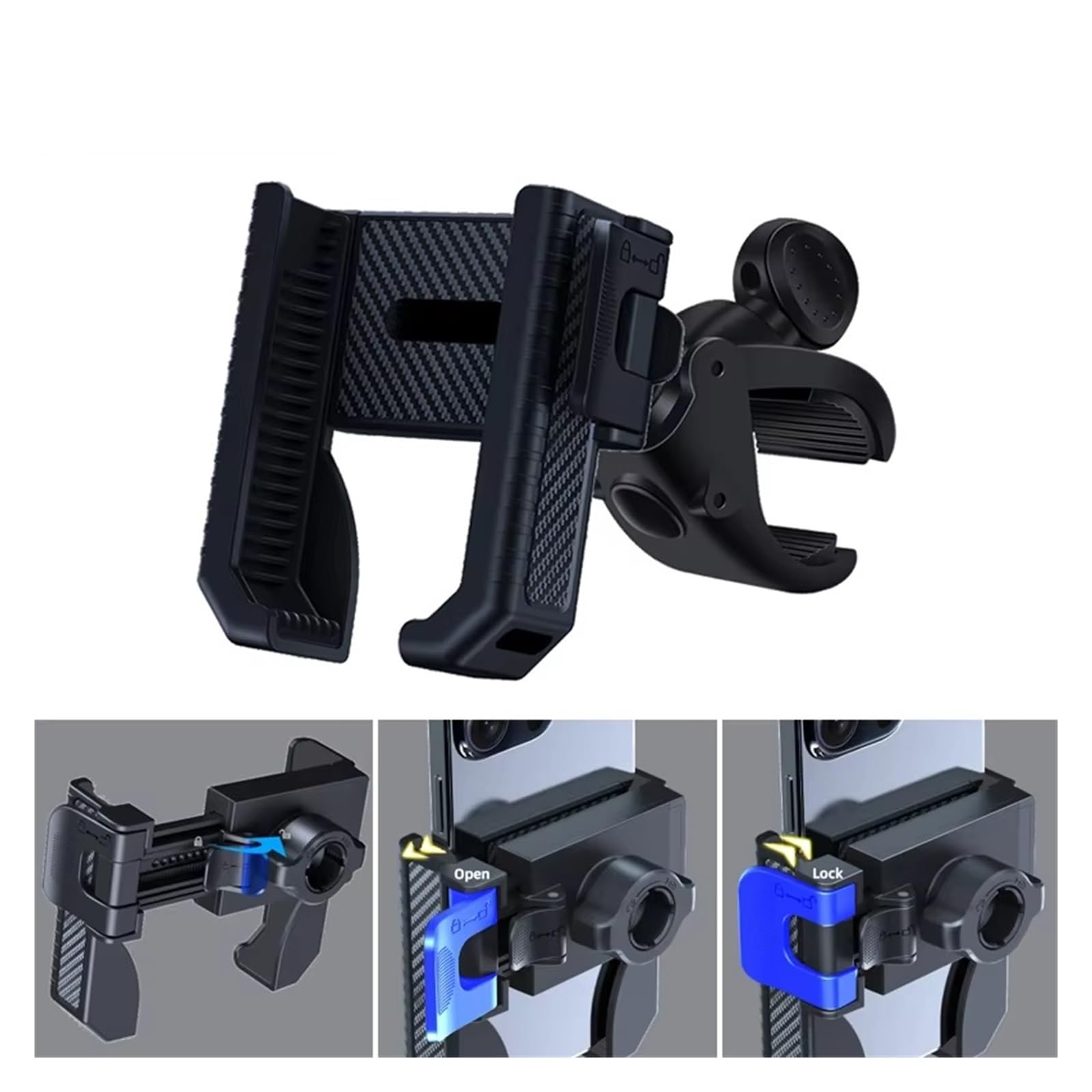 Staffa Navigazione GPS Supporto Per Telefono Bici Cellulare Manubrio Moto Universale Scooter ATV/UTV Supporto Gps Moto