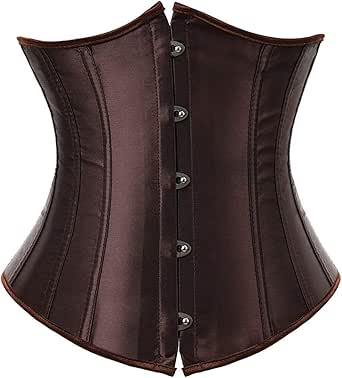 Corsé Moldeador De Cintura Para Mujer - Color Marrón, Talla Small, Tejido Elástico Transpirable