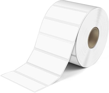 L LIKED 2.25" x 0.75" Direct Thermal Labels, Permanent Adhesive Address Barcode Label & Compatible with Rollo, Zebra and Other Desktop Printers 1 Roll, 1700 Labels