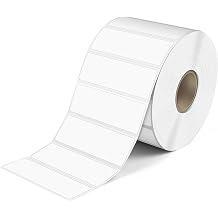 L LIKED 2.25" x 0.75" Direct Thermal Labels, Permanent Adhesive Address Barcode Label & Compatible with Rollo, Zebra and Other Desktop Printers 1 Roll, 1700 Labels
