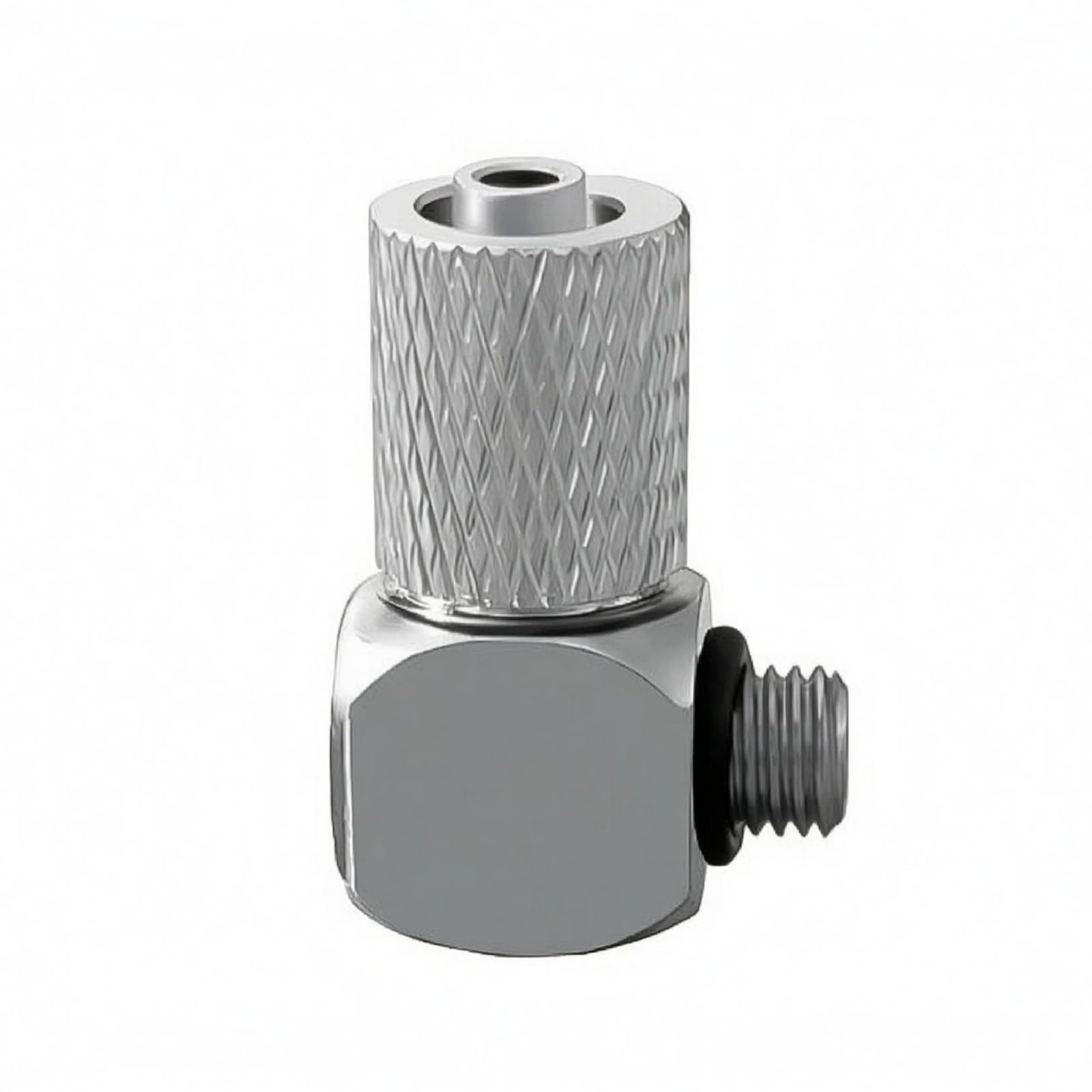 Milageto Conector Neumático Codo Compacto Empuje a Tubo Rosca Macho Latón Niquelado Cuerpo Hexagonal para Conducción de Aire y Ruteo de Líneas en Maquinaria, Conexión Rápida PL4-M6 200 Piezas