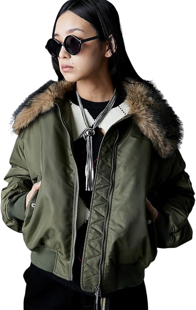 Amazon | [ニッセン] コート・ジャケット レディース フェイクファー