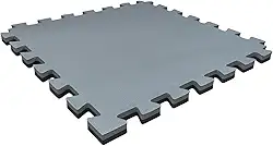 kit 06 Tatame Tapete EVA 100x100x2cm 20mm Preto e Cinza