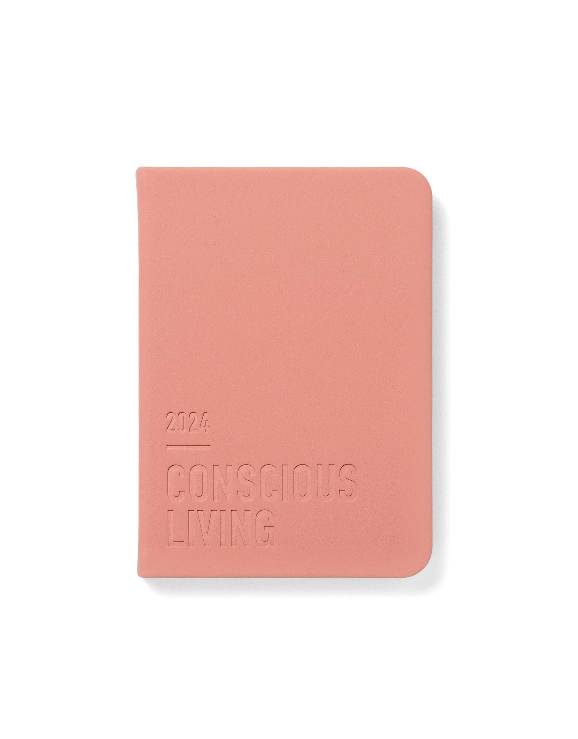 Letts Conscious A6 day to a page with appointments 2024 diary - clay