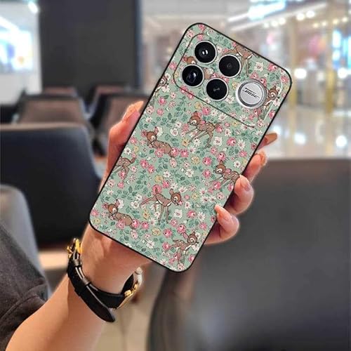 Phone Case Compatible with Redmi K90 Pro Max, Cute oil painting Shockproof Graffiti Design Dirt-resistant Silicone Cartoon Prote