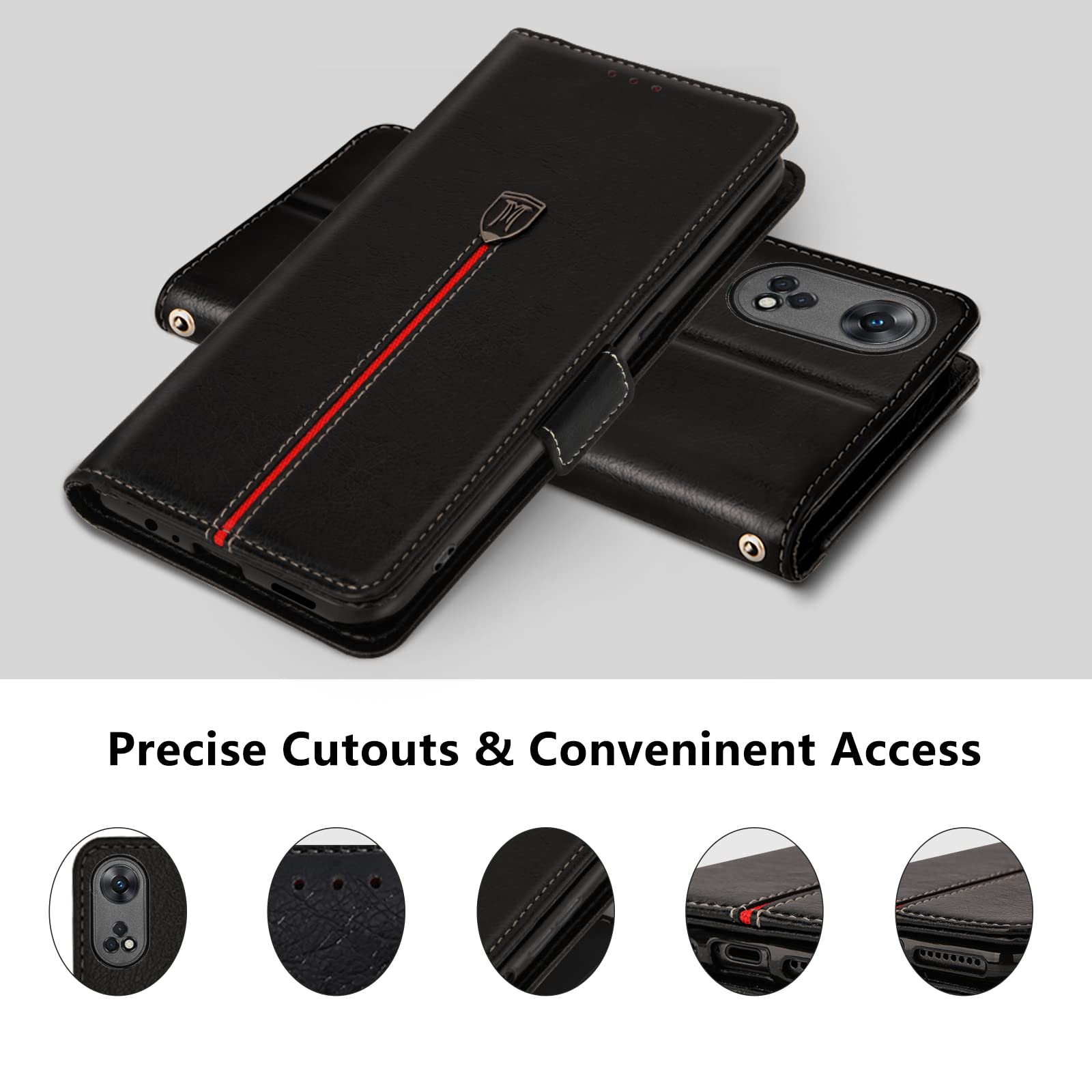 Pelle PU Cover per OPPO Reno8 T 4G Cover a Libro,Smile