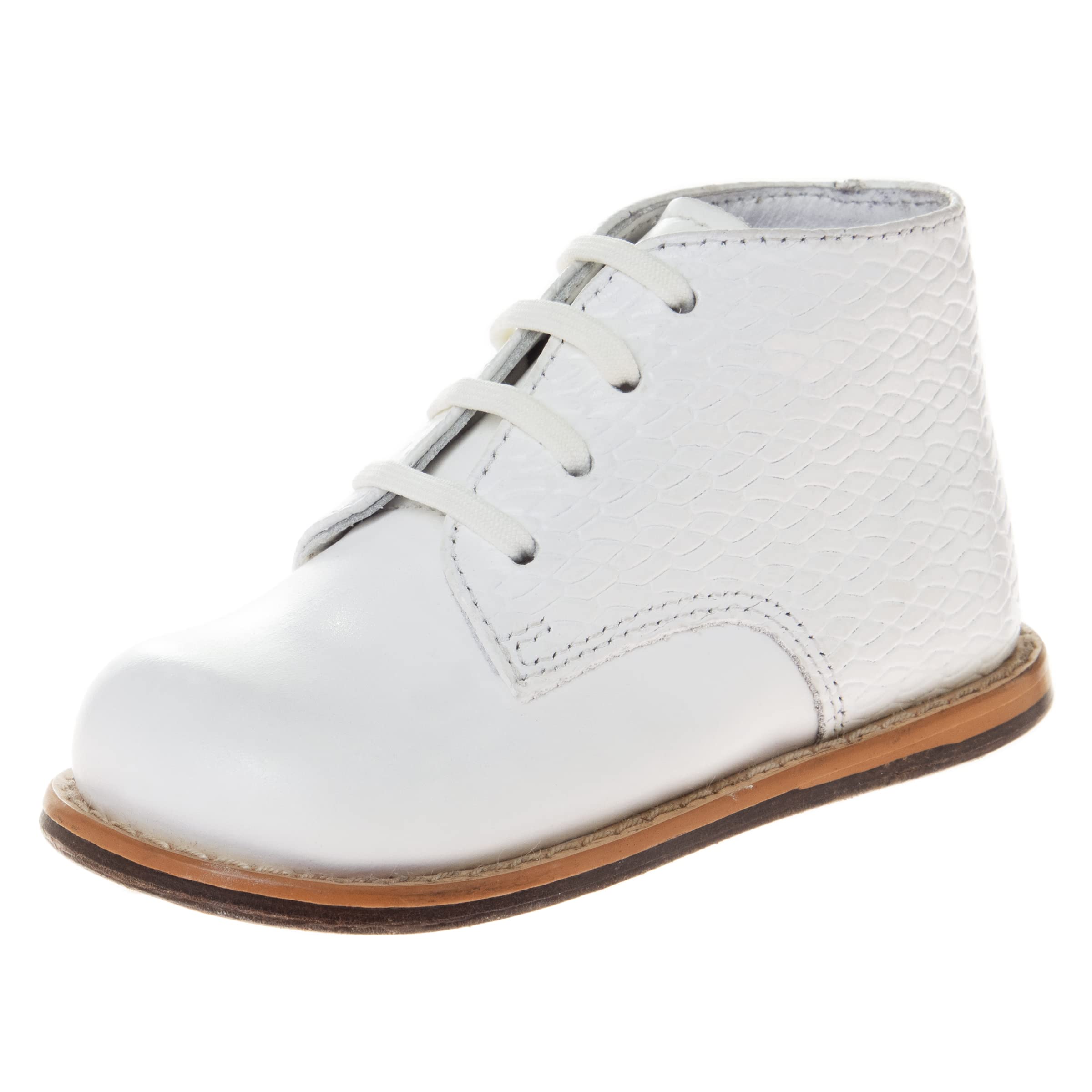 Josmo Kids' Unisex Walking Shoes First Walker (White, 2)