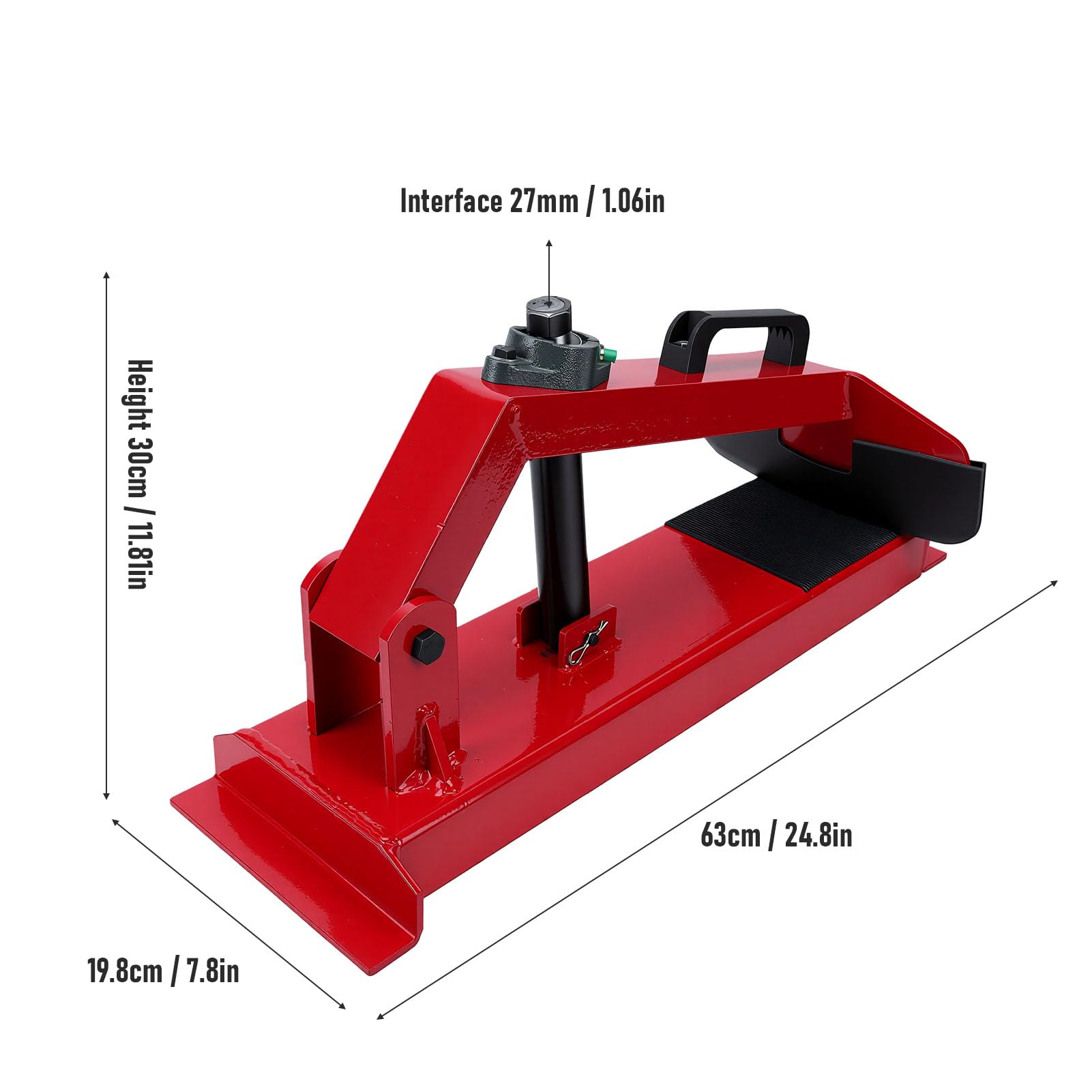 Akozon Herramienta Manual para Cambiar Neumáticos, Herramienta Portátil para Desmontar Neumáticos con Interfaz de 1,06 Pulgadas para Reparación de Coches, Camiones, Remolques, SUV
