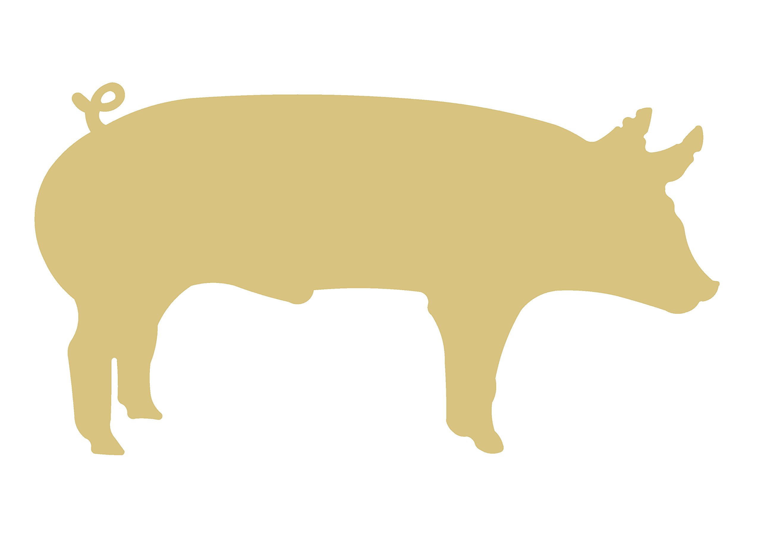 Kachi Pencil Moose Cutout Unfinished Wood Animal Forest Theme Hunter Wildlife MDF Shaped Canvas Style 3 for Laser Cut Painting & DIY Craft & Home Decor