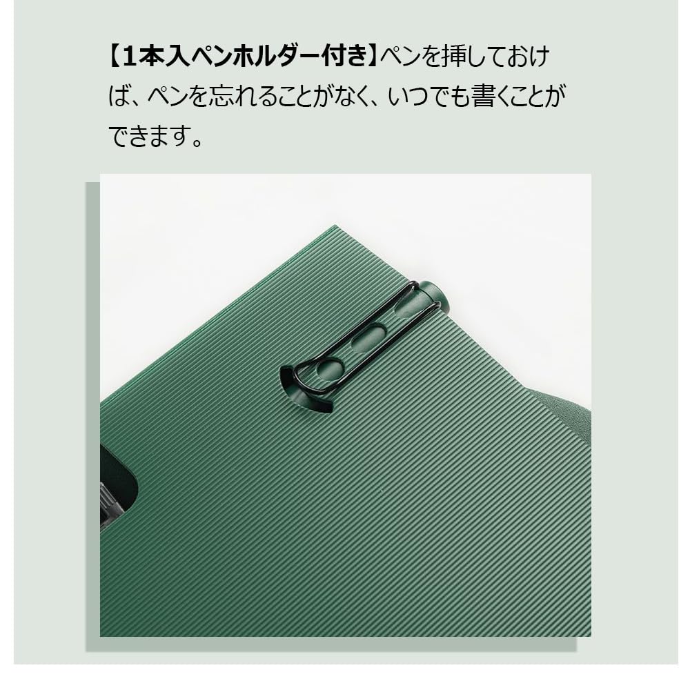 Amazon | Costowns 二つ折り ダブルクリップファイル 横型 縦型