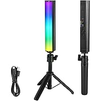 NEEWER Barra Luminosa RGB con Treppiede Tavolo, Stick Luce Magnetico Portatile per Foto Video