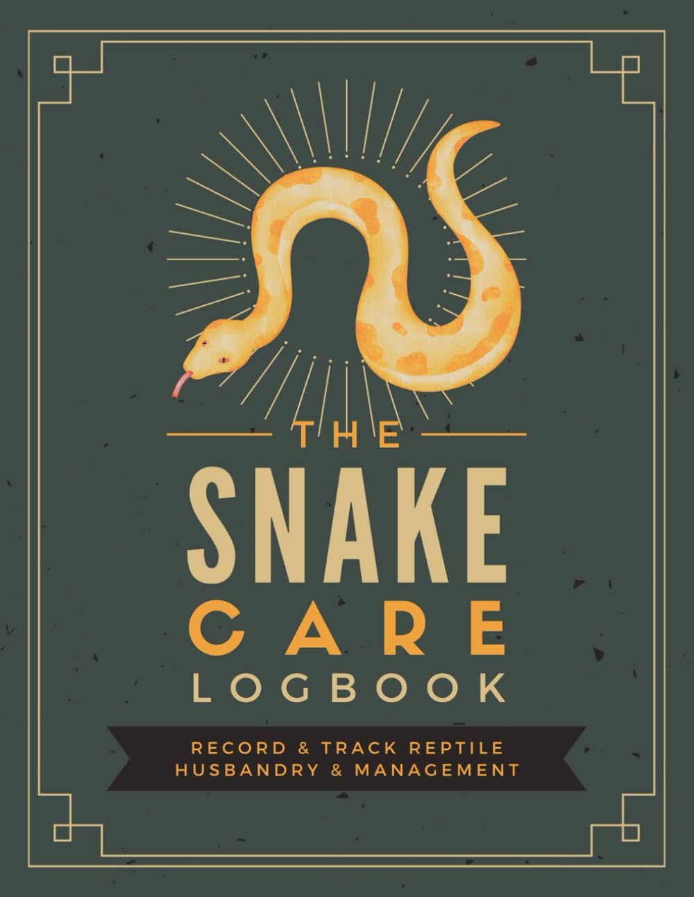Amazon The Snake Care Logbook Record & Track Reptile Husbandry
