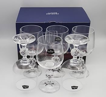 Amazon | ボヘミアングラス 「クラウディア」 ワイングラス 6個