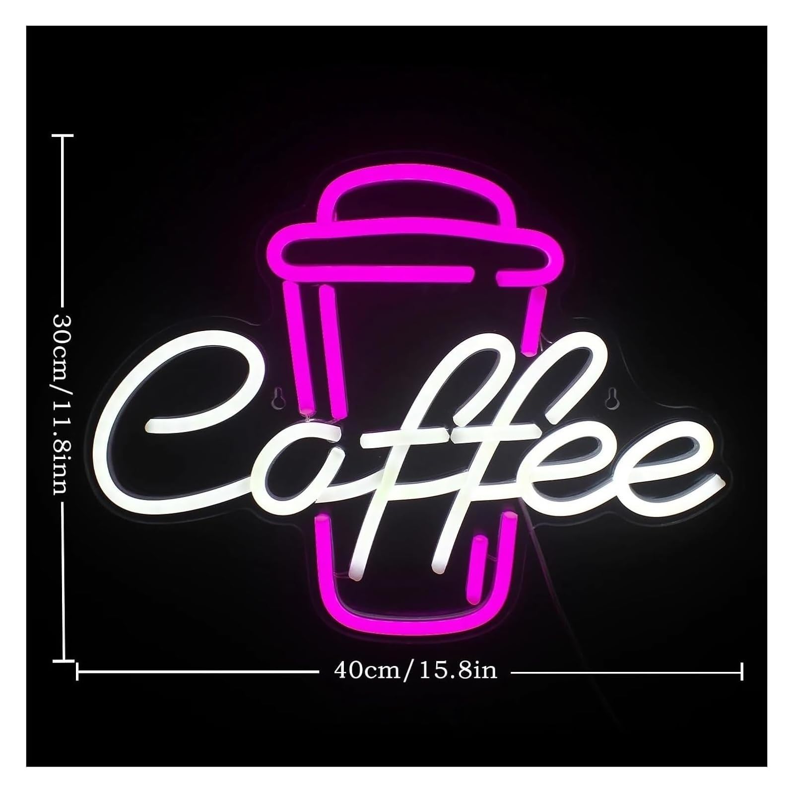Insegna luminosa al neon Decorazione luminosa per neon tazza da caffè insegna a LED negozio per feste sala di compleanno