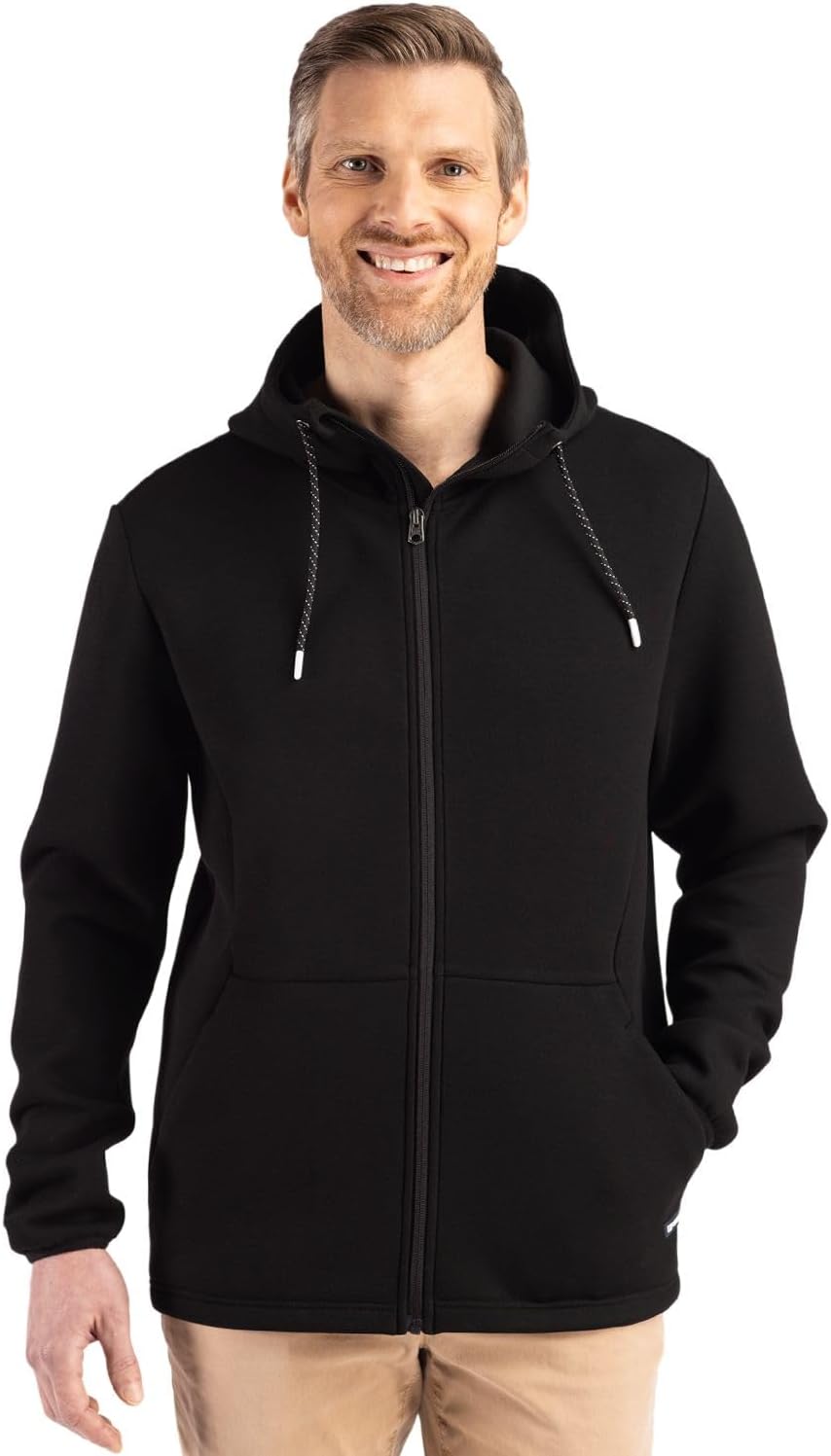 Cutter & Buck Roam Epic Comfort Recycled Mens Full Zip Hooded Jacket