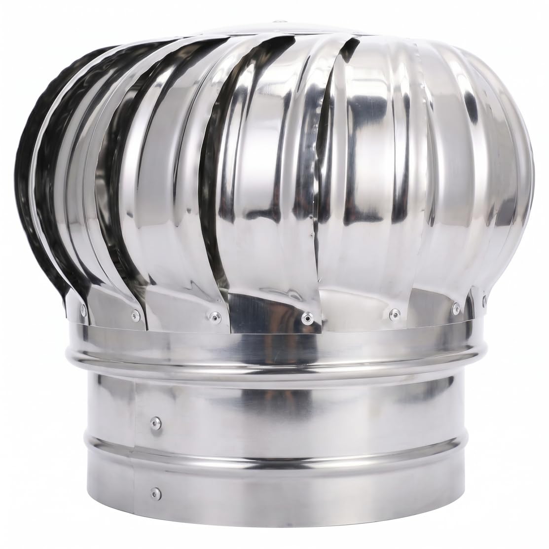 Awnsimfreien 200 Type Turbine Roof Vent, Roof Vent - Stainless Steel Ventilator, Rain & Proof For Shipping Containers, 7.87 Inch