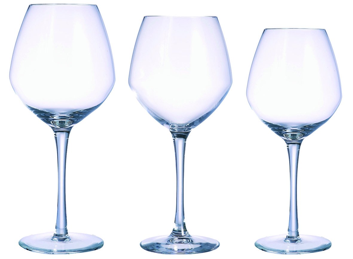 Visiodirect LOT 24 DE Verres A Pied Cabernet VIN Jeune 47CL