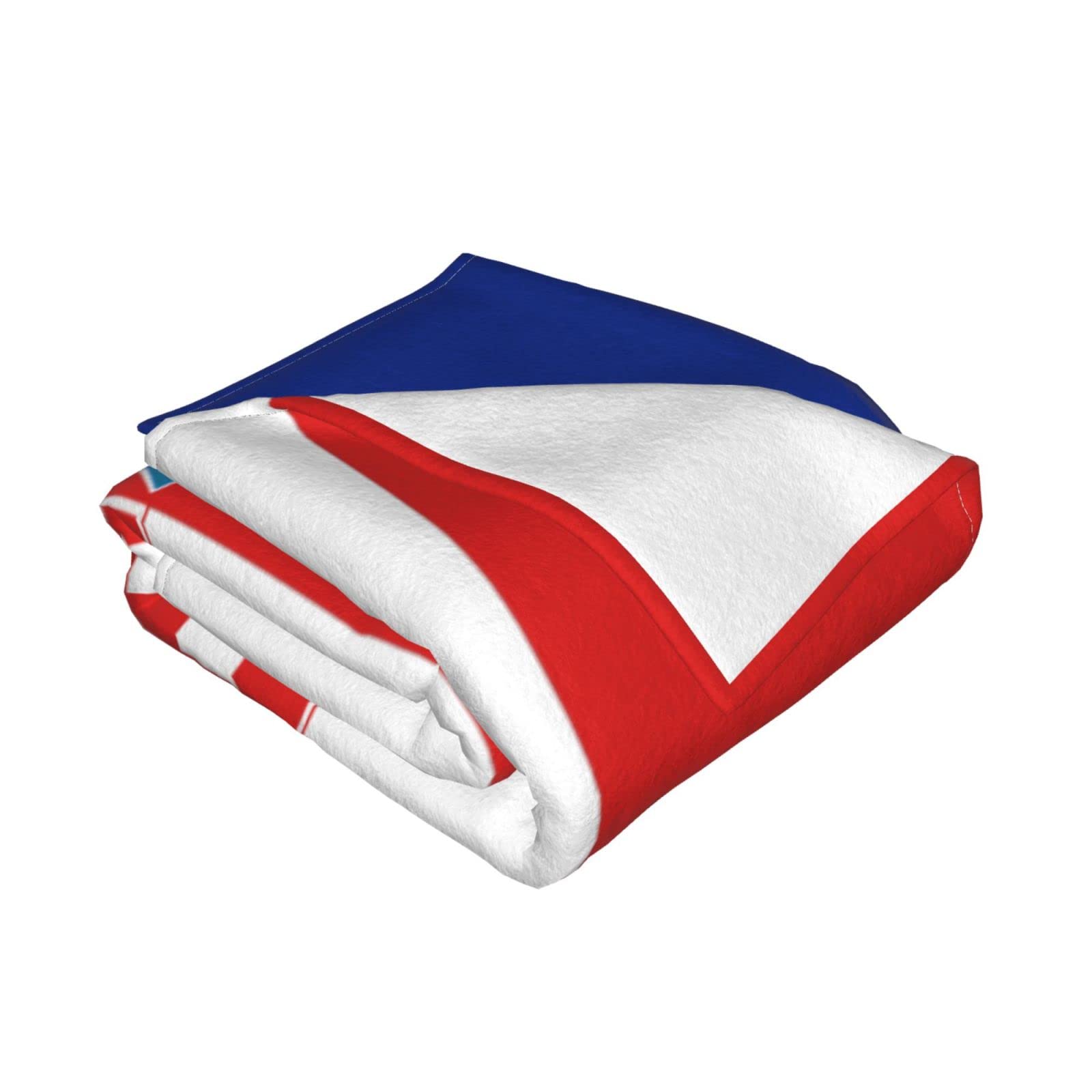 Manta de franela con diseño de bandera de Croacia para sofá, 40 x 30