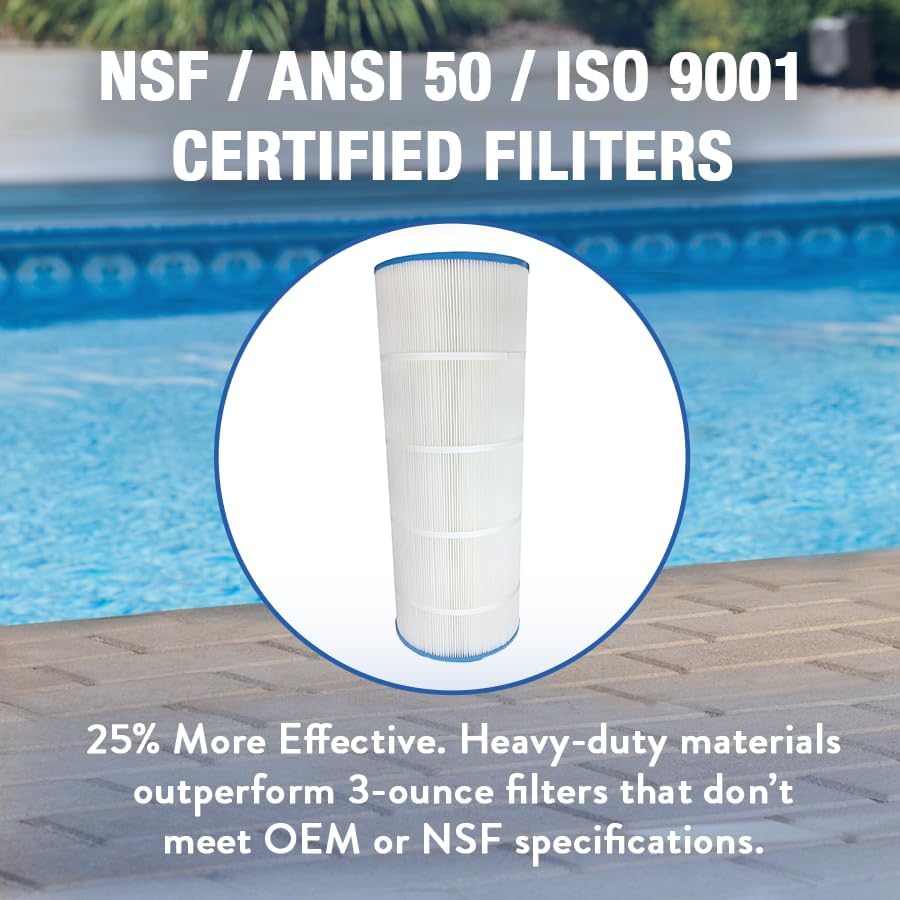 Miniatura 5 de Doheny's Filtro de spa para piscina PA1201  Filtros de repuesto para Hayward Star-Clear Plus C1200  Sustituye a Pleatco PA120, Unicel C-8412, Filbur