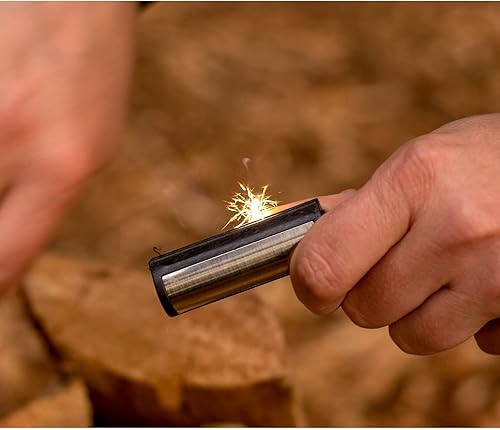 Miniatura 5 de ASR Outdoor Encendedor instantáneo de bolsillo de emergencia, herramienta de supervivencia con llavero y brújula