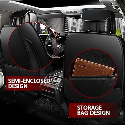 Miniatura 5 de Juego de 5 fundas de asiento para Mazda CX-3 CX-30 CX-5 CX-50 CX-9 CX-90 Mazda3 Mazda9, fundas de asiento de cuero mejoradas, impermeables,