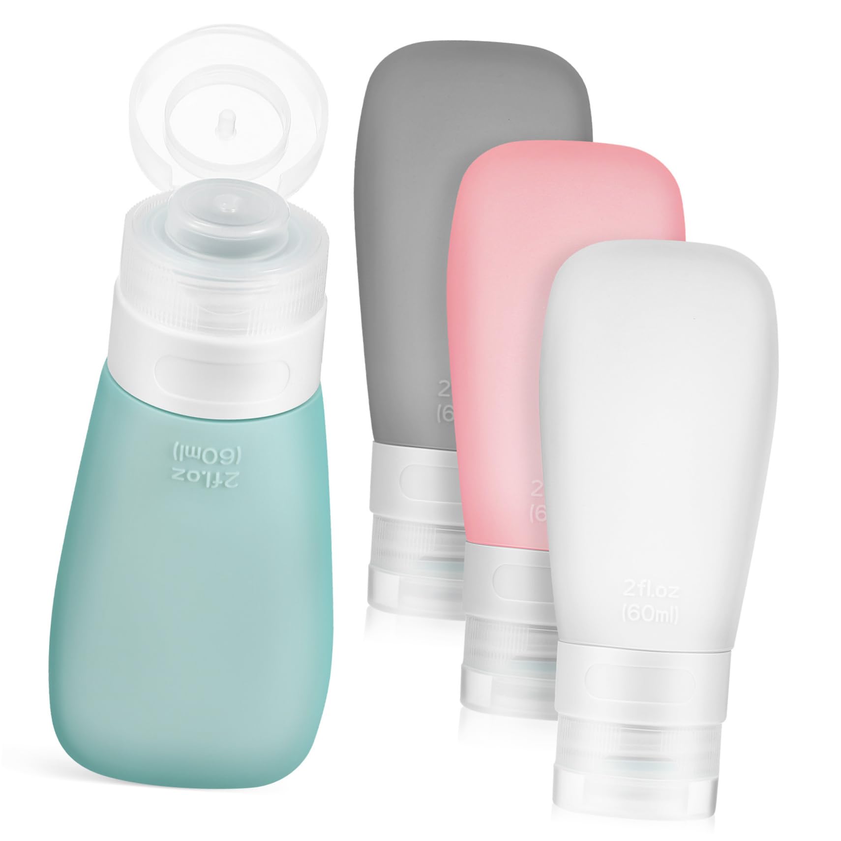 FRCOLOR 12pezzi Flaconi Ricaricabili Squeeze Da Viaggio Contenitori Per Shampoo e Detergenti Impermeabili e Facili Da Riempire Per Bagagli e Attività All Aperto