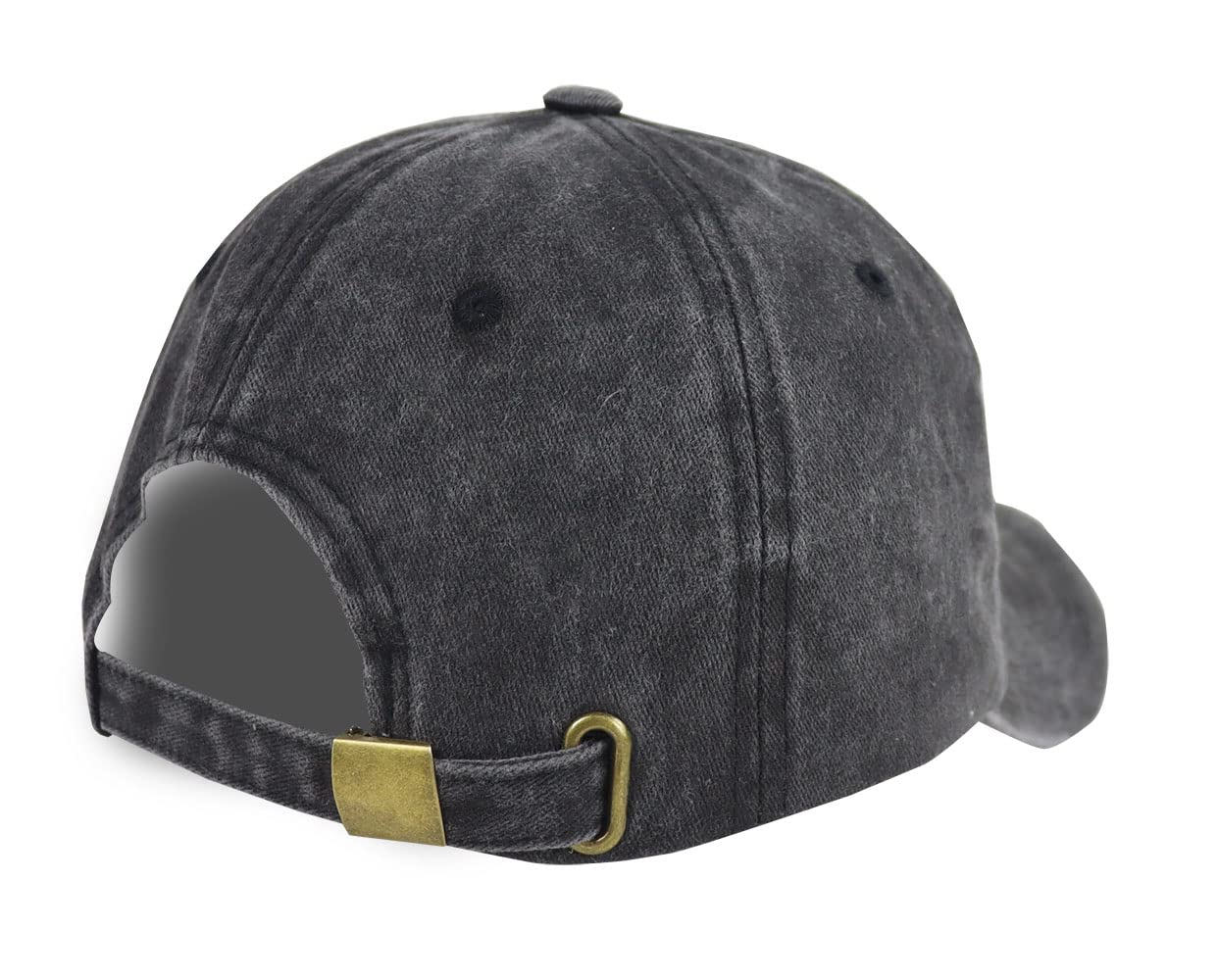 Men's Vintage Washed Cotton Baseball Cap - Embroidered Retro Dad Hat With Adjustable Strap