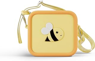 Kidamento Soft Silicone Camera Case - Durable and Adorably Stylish Bag - Promotes Comfort and Independence - Little Bee
