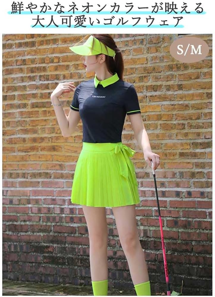 Amazon.co.jp: ゴルフウェア レディース 上下セット 半袖 襟付き Amazon.co.jp: ゴルフウェア レディース 上下セット 半袖 襟付き