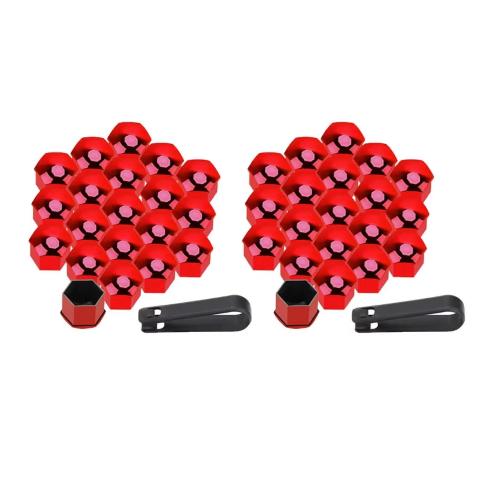 Bulloni Ruota Auto Copridadi Protezione Copriviti mozzo Auto Dadi Ruota Auto Bulloni Esterni 20/40 Pezzi 22/21/19/17 mm Argento 17 mm