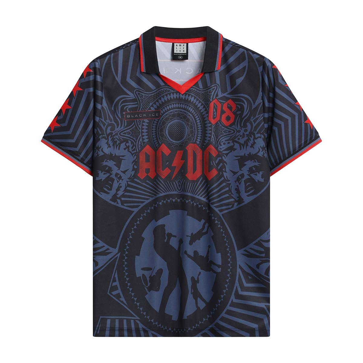 AC/Dc Back in Nero Rock Football Shirt