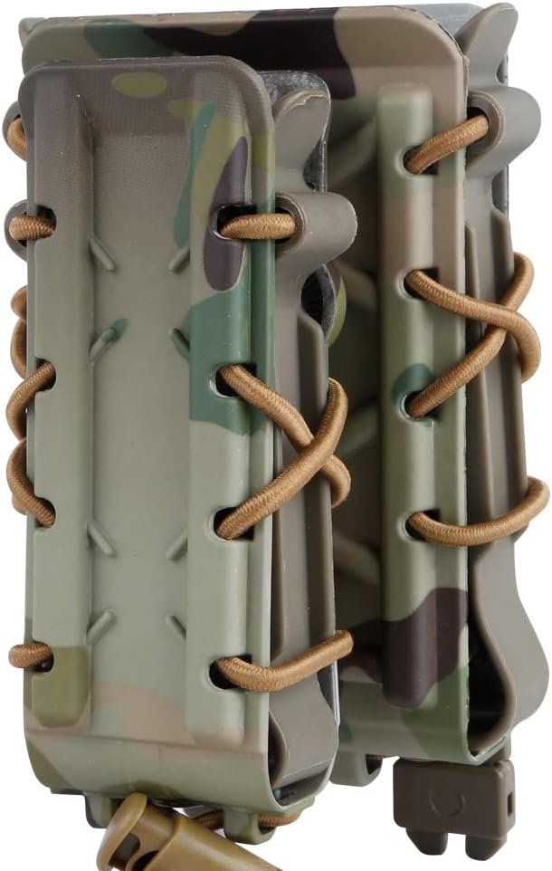 Tactical Mag Pouch 9MM,45APS,5.56MM,7.62MM Rifle Magazine Pouches Airsoft Pistol Magazine Holder Softshell Molle Mag Carrier Hunting Equipment Holder